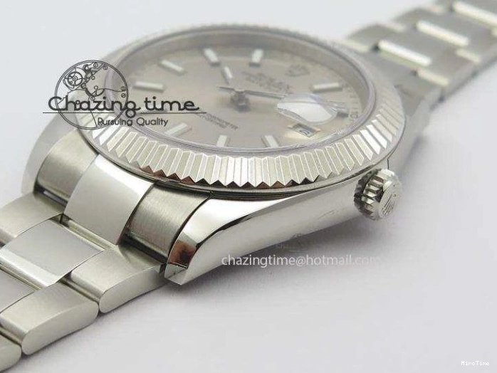 MiroTime 0213 Datejust II 116334 SS 41mm Sliver Gray Dial Sticks Markers On SS Bracelet A Cozy 3892